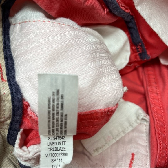 Gap Kids Adjustable Waste Coral Khaki Shorts Boys Size 6 Regular - Picture 7 of 10